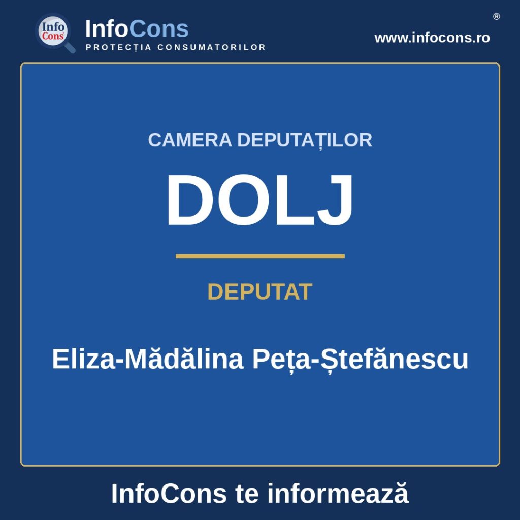 Camera Deputaților și deputata Eliza-Mădălina Peța-Ștefănescu – InfoCons te informează