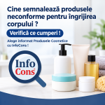 Cine semnalează produsele neconforme pentru îngrijirea corpului Verifică ce cumperi ! Alege informat Produsele Cosmetice cu InfoCons !