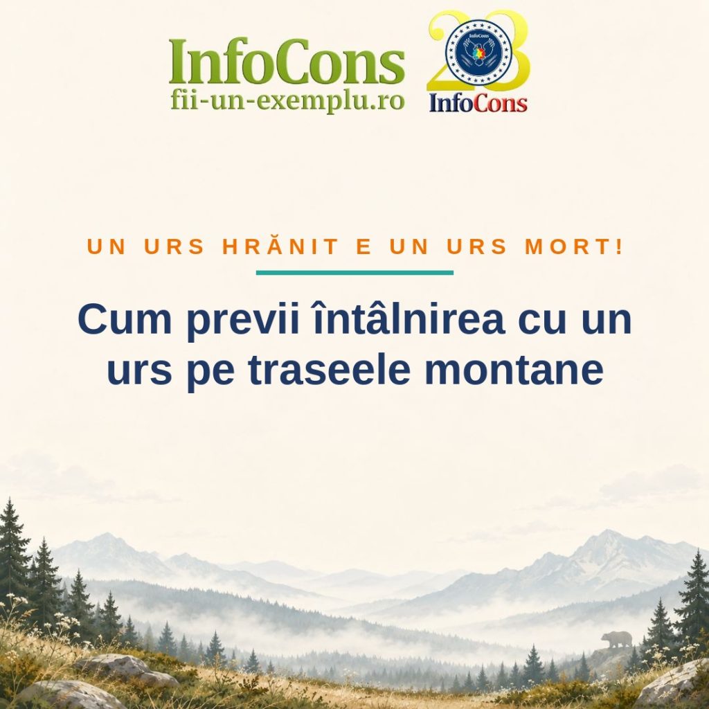 Președintele Rom&acirc;niei a promulgat legea urșilor agresivi - Cum previi &icirc;nt&acirc;lnirea cu un urs pe traseele montane - Fii un Exemplu - Protecția Mediului