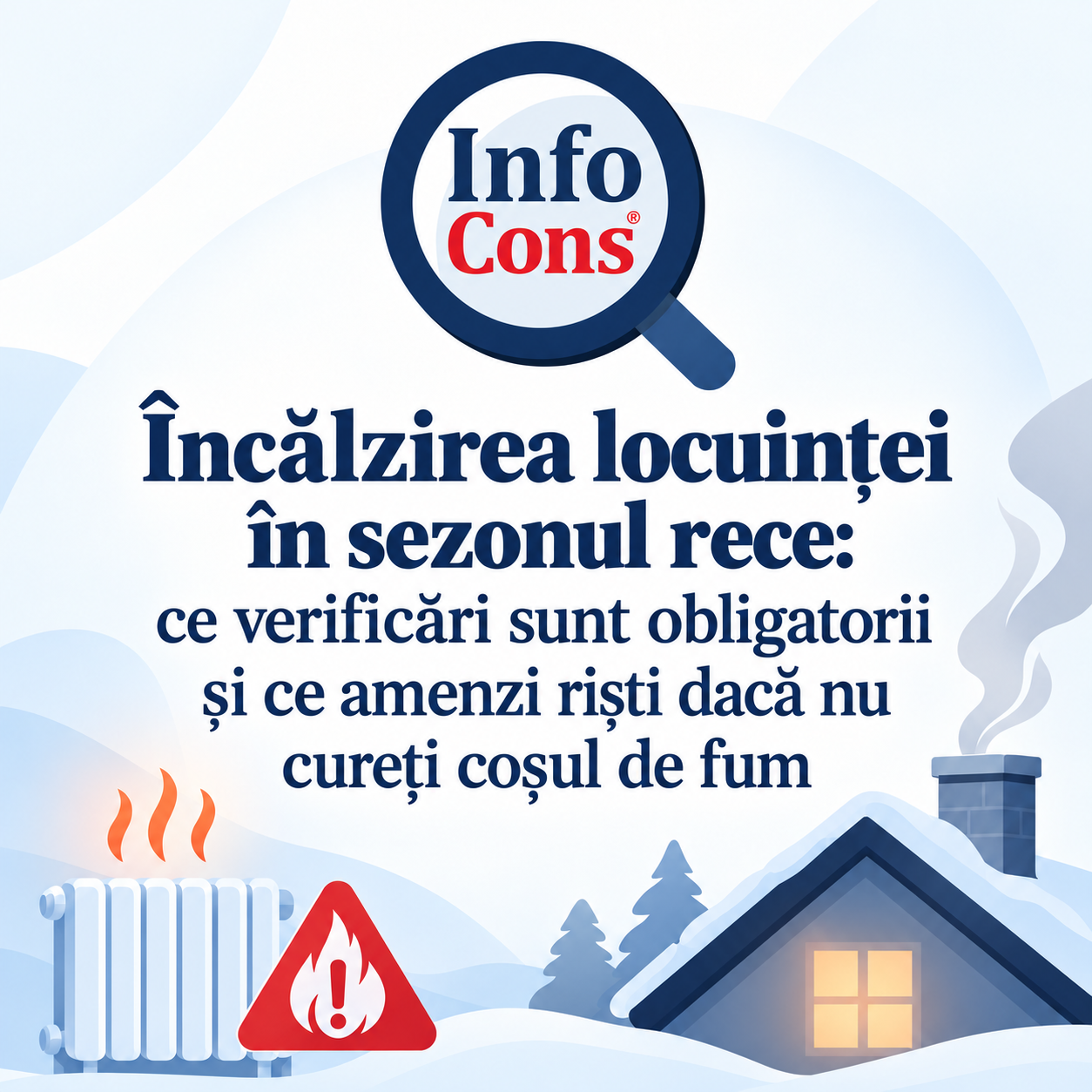 Încălzirea locuinței în sezonul rece : ce verificări sunt obligatorii și ce amenzi riști dacă nu cureți coșul de fum