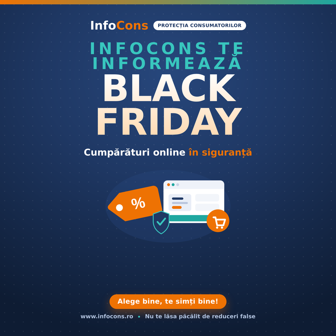 InfoCons te informează - Black Friday - cumpărături online în siguranță