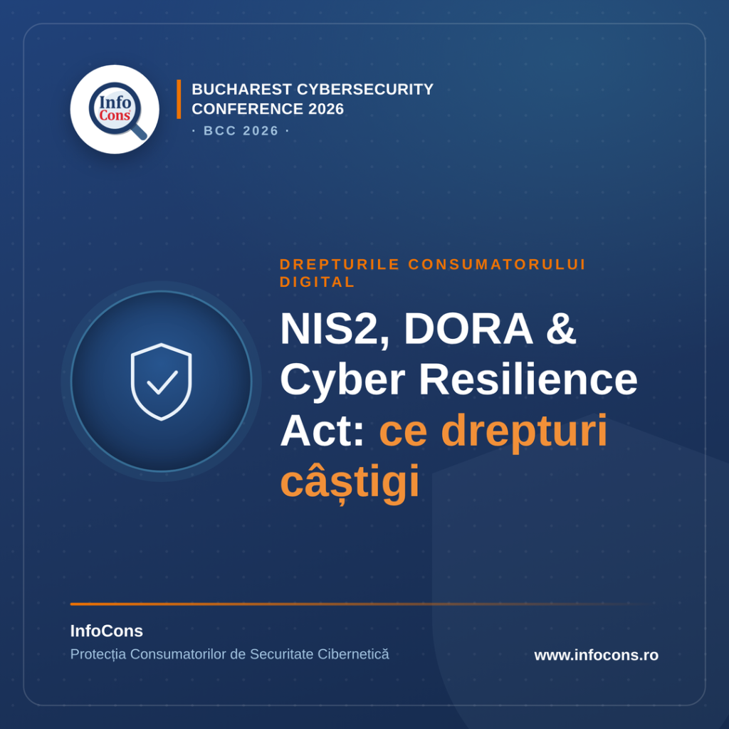 NIS2 , DORA și Cyber Resilience Act după Bucharest Cybersecurity Conference 2026 – BCC 2026 : ce drepturi câștigă consumatorul de produse digitale