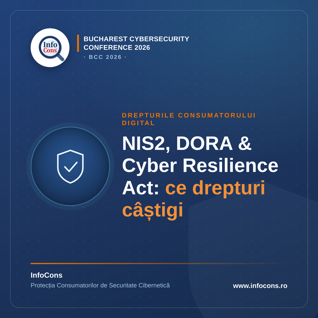 NIS2 , DORA și Cyber Resilience Act după Bucharest Cybersecurity Conference 2026 – BCC 2026 : ce drepturi câștigă consumatorul de produse digitale