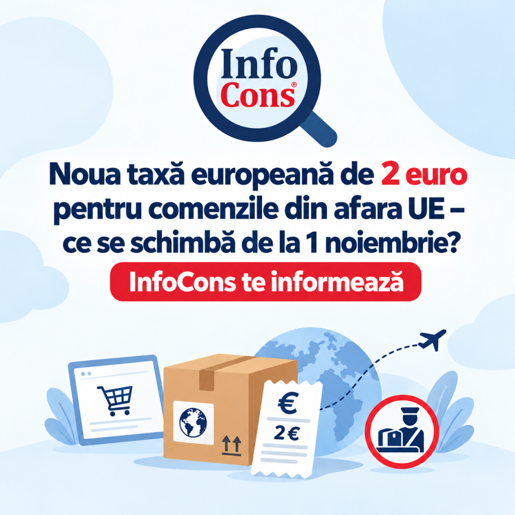 Noua taxă europeană de 2 euro pentru comenzile din afara UE – ce se schimbă de la 1 noiembrie InfoCons te informează