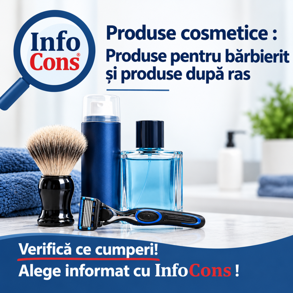 Produse cosmetice : Produse pentru bărbierit și produse după ras - Verifică ce cumperi ! Alege informat cu InfoCons !