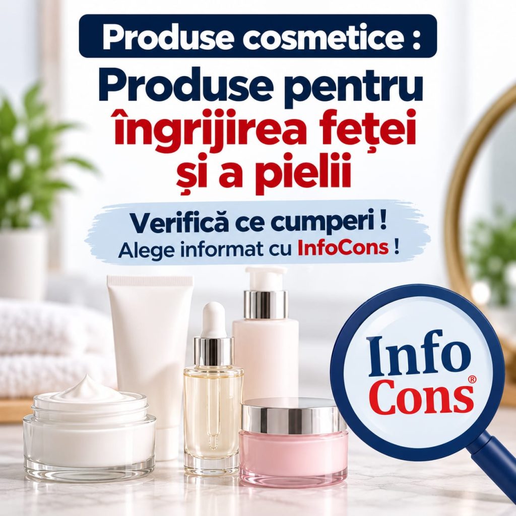 Produse cosmetice : Produse pentru &icirc;ngrijirea feței și a pielii - Verifică ce cumperi! Alege informat cu InfoCons !