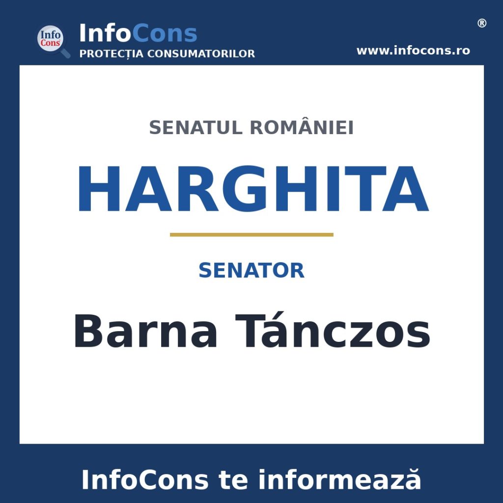 Senatul Rom&acirc;niei și senatorul Barna T&aacute;nczos &ndash; InfoCons te informează