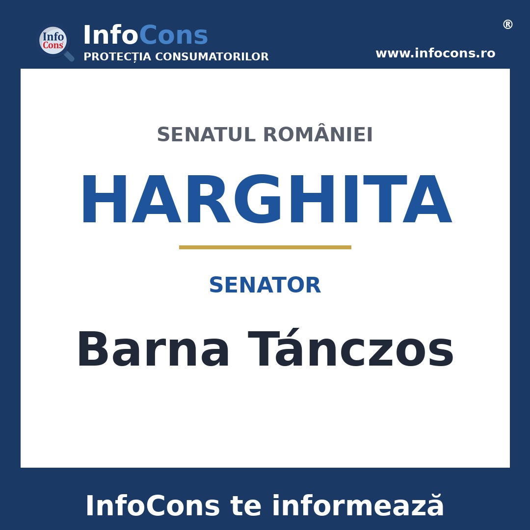 Senatul României și senatorul Barna Tánczos – InfoCons te informează