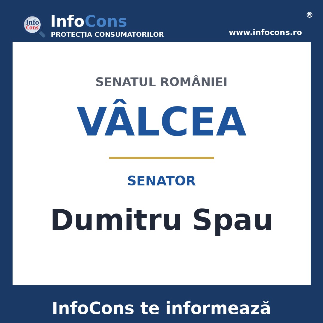 Senatul României și senatorul Dumitru Spau – InfoCons te informează