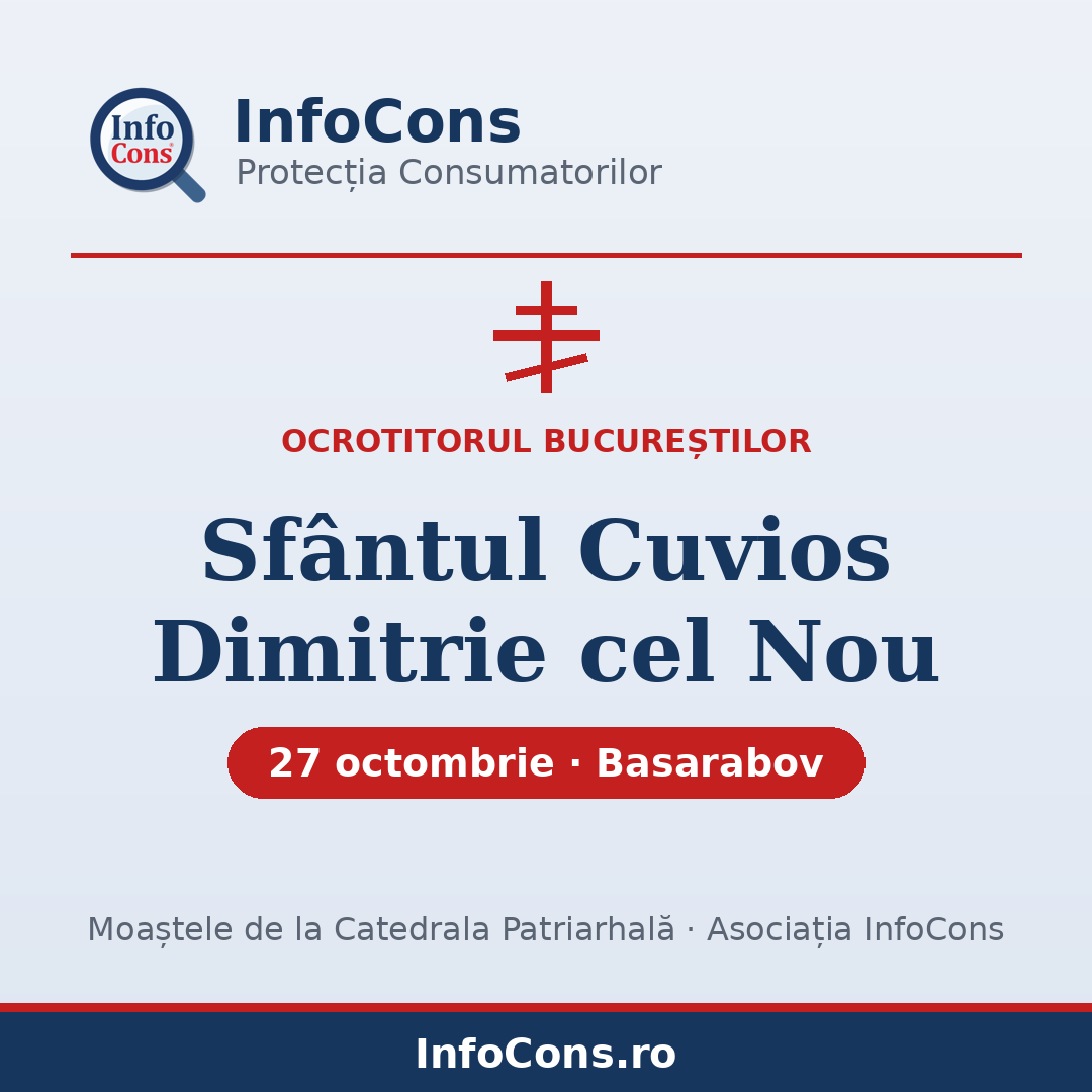 Sfantul Cuvios Dimitrie cel Nou, Ocrotitorul Bucurestilor - 27 octombrie