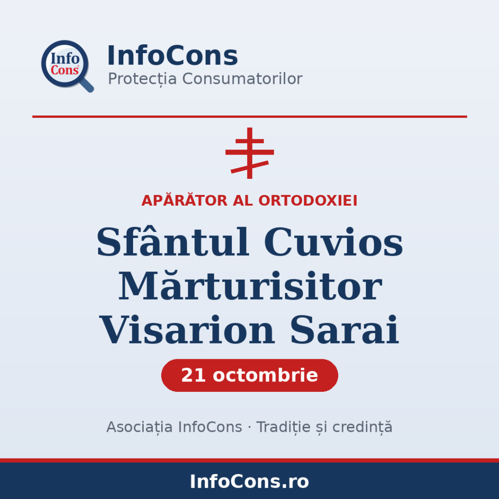 Sfantul Cuvios Marturisitor Visarion - 21 octombrie