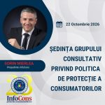 Sorin Mierlea , Președintele InfoCons Protecția Consumatorilor , participă la ședința Grupului Consultativ privind politica de protecție a Consumatorilor – CPAG