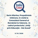 Sorin Mierlea , Președintele InfoCons , în vizită la Consulatul General al României la Valencia , în cadrul proiectului „Uniți prin Educație – Hai Acasă”
