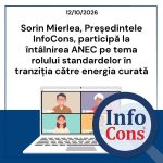 Sorin Mierlea , Președintele InfoCons , participă la întâlnirea ANEC pe tema rolului standardelor în tranziția către energia curată
