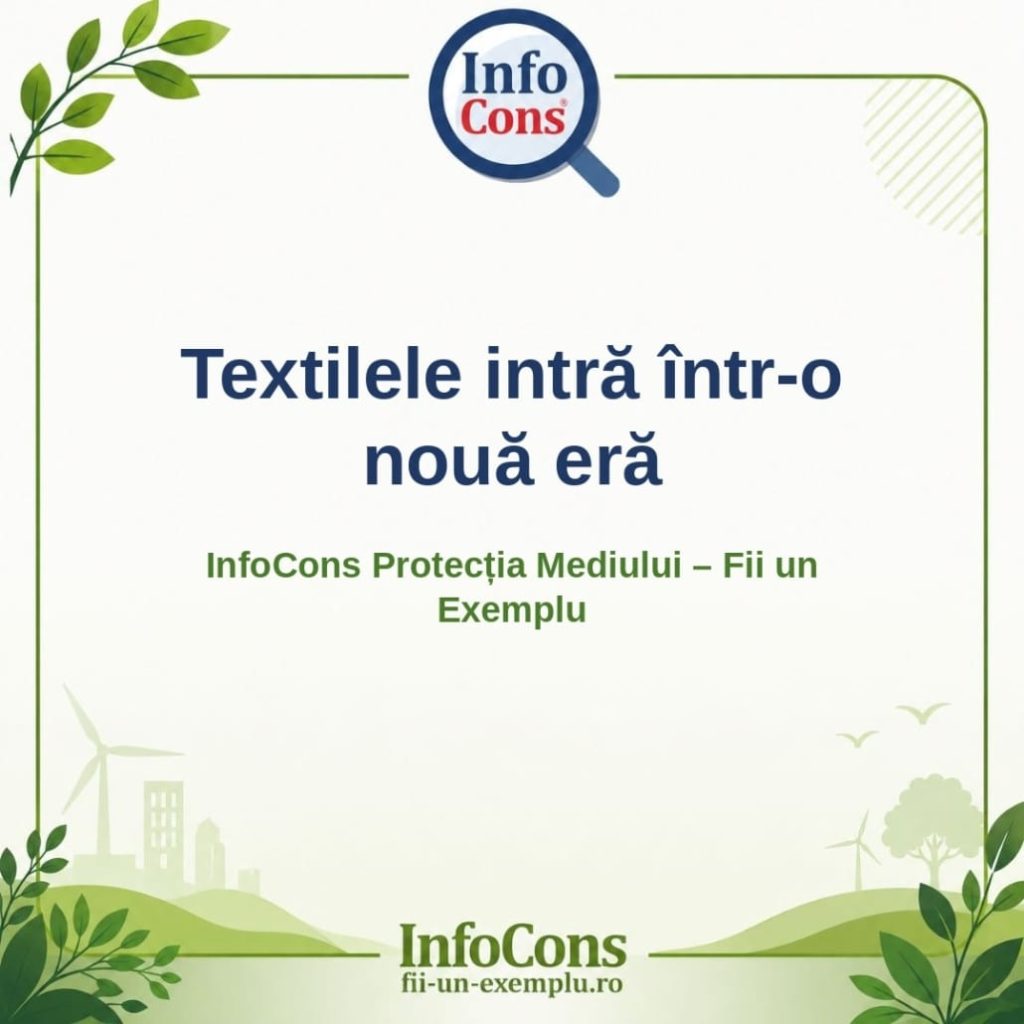 Textilele intră &icirc;ntr-o nouă eră &ndash; InfoCons Protecția Mediului &ndash; Fii un Exemplu &ndash; Adriana Calcan