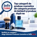 Top categorii de produse cosmetice din categoria produse de bărbierit și produse după ras – Verifică ce cumperi ! Alege informat Produsele Cosmetice cu InfoCons !