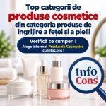 Top categorii de produse cosmetice din categoria produse de îngrijire a feței și a pielii – Verifică ce cumperi ! Alege informat Produsele Cosmetice cu InfoCons !