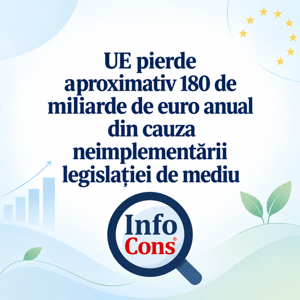 UE pierde aproximativ 180 de miliarde de euro anual din cauza neimplementării legislației de mediu - InfoCons te informează !