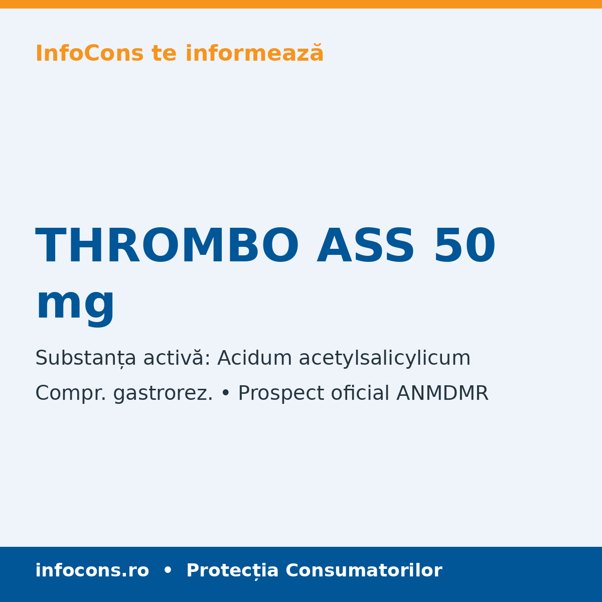 THROMBO ASS 50 mg - Prospect Medical - InfoCons