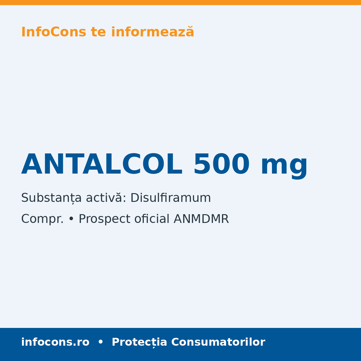 ANTALCOL 500 mg - Prospect Medical - InfoCons