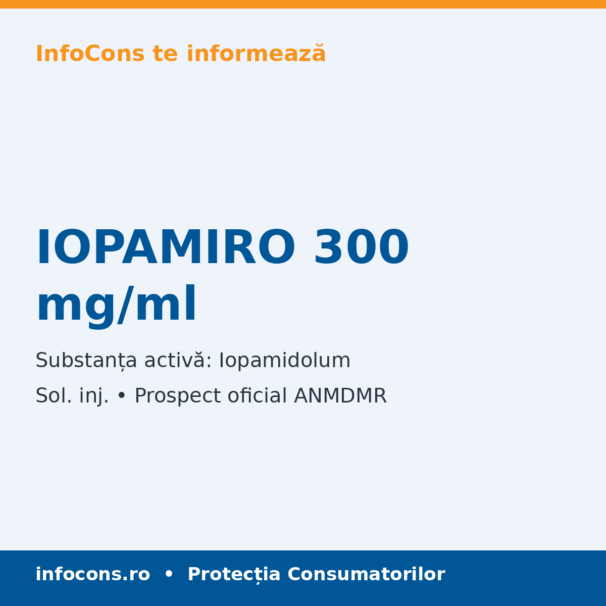 IOPAMIRO 300 mg/ml - Prospect Medical - InfoCons