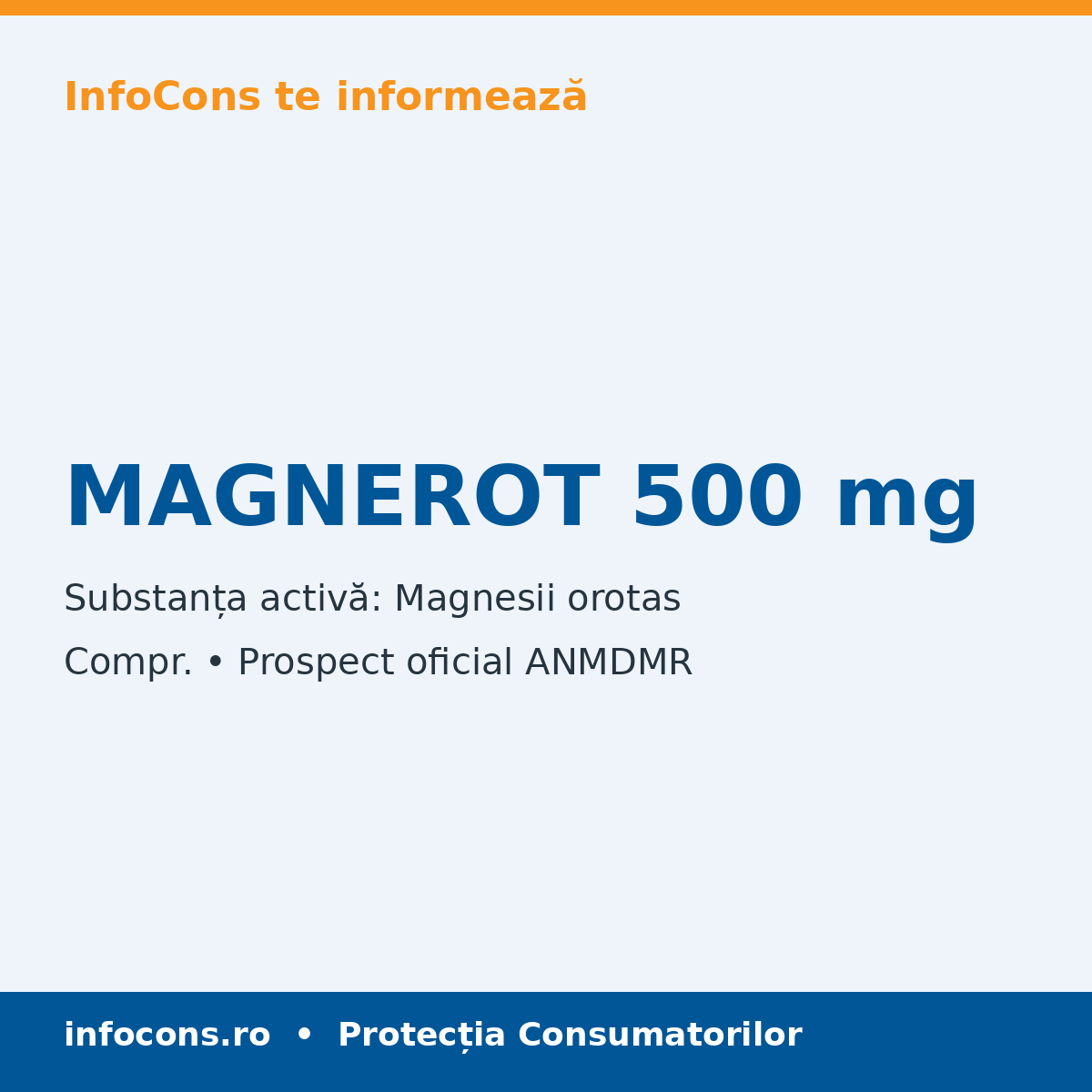 MAGNEROT 500 mg - Prospect Medical - InfoCons
