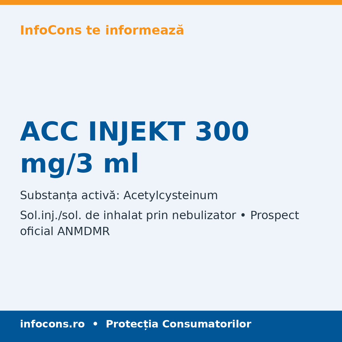 ACC INJEKT 300 mg/3 ml - Prospect Medical - InfoCons