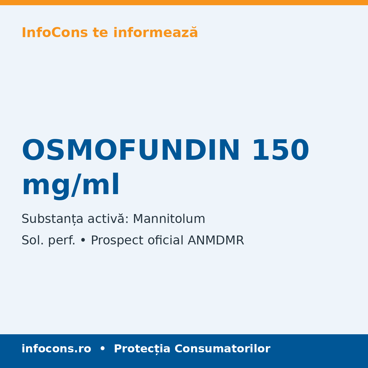OSMOFUNDIN 150 mg/ml - Prospect Medical - InfoCons