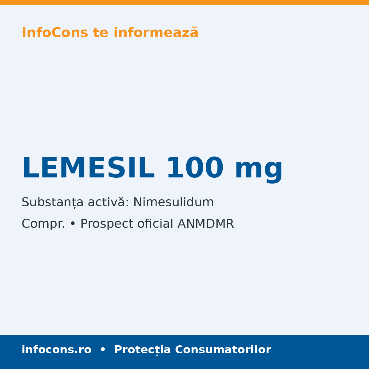 LEMESIL 100 mg - Prospect Medical - InfoCons