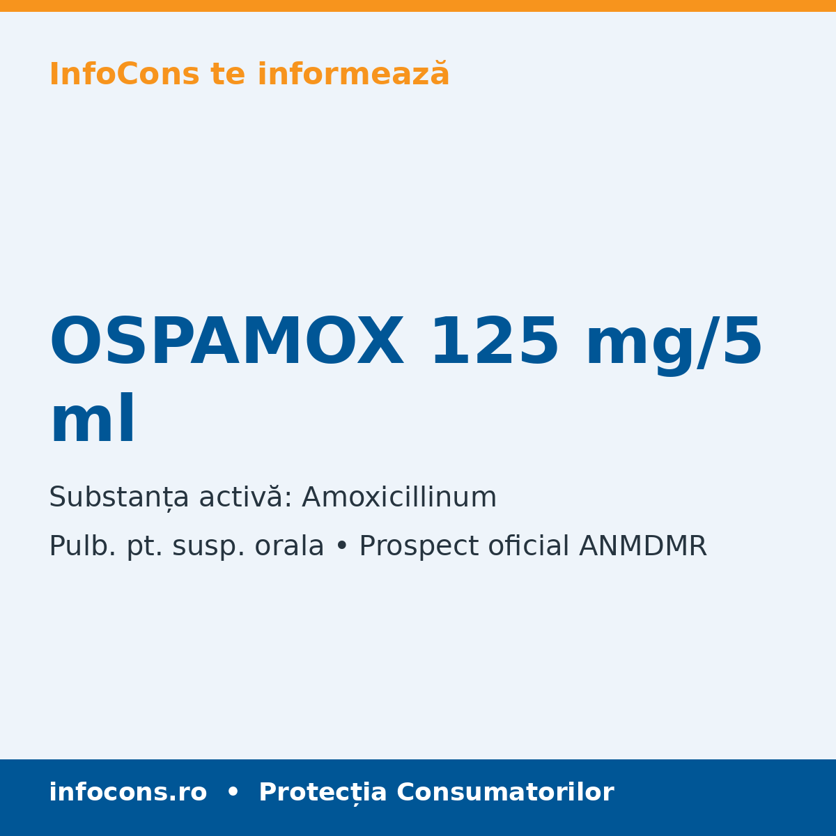 OSPAMOX 125 mg/5 ml - Prospect Medical - InfoCons