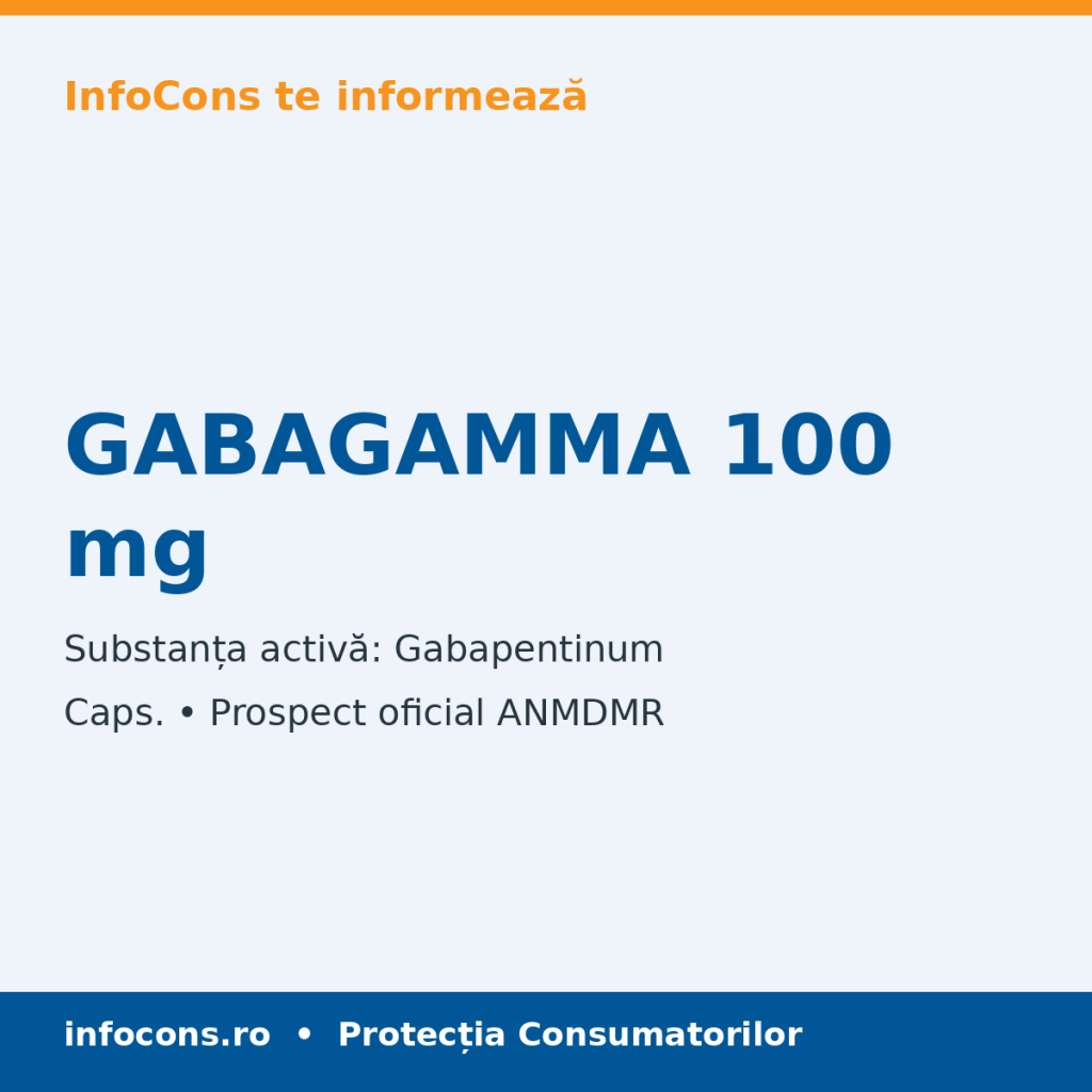 GABAGAMMA 100 mg - Prospect Medical - InfoCons