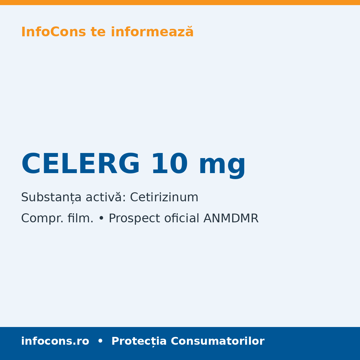 CELERG 10 mg - Prospect Medical - InfoCons