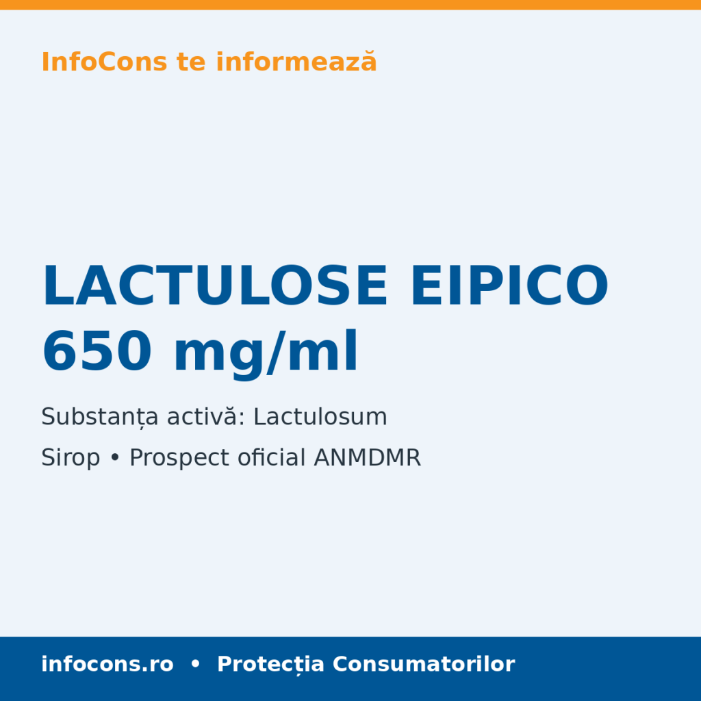 LACTULOSE EIPICO 650 mg/ml - Prospect Medical - InfoCons