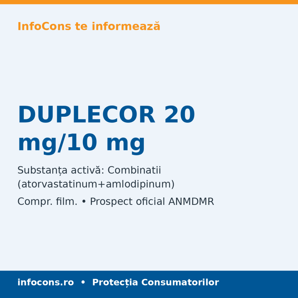 DUPLECOR 20 mg/10 mg - Prospect Medical - InfoCons