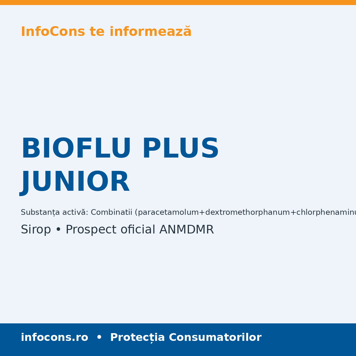 BIOFLU PLUS JUNIOR - Prospect Medical - InfoCons