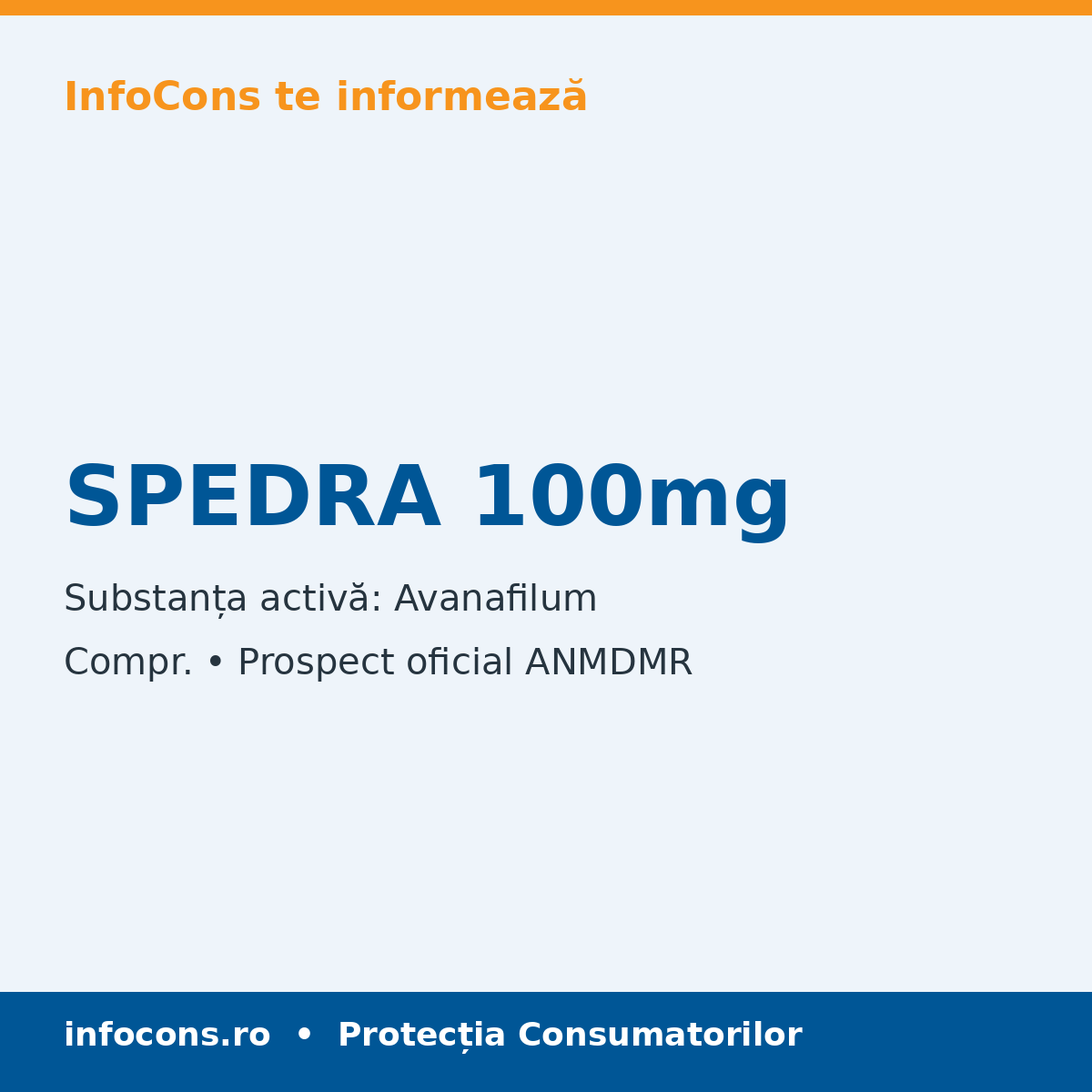 SPEDRA 100mg - Prospect Medical - InfoCons
