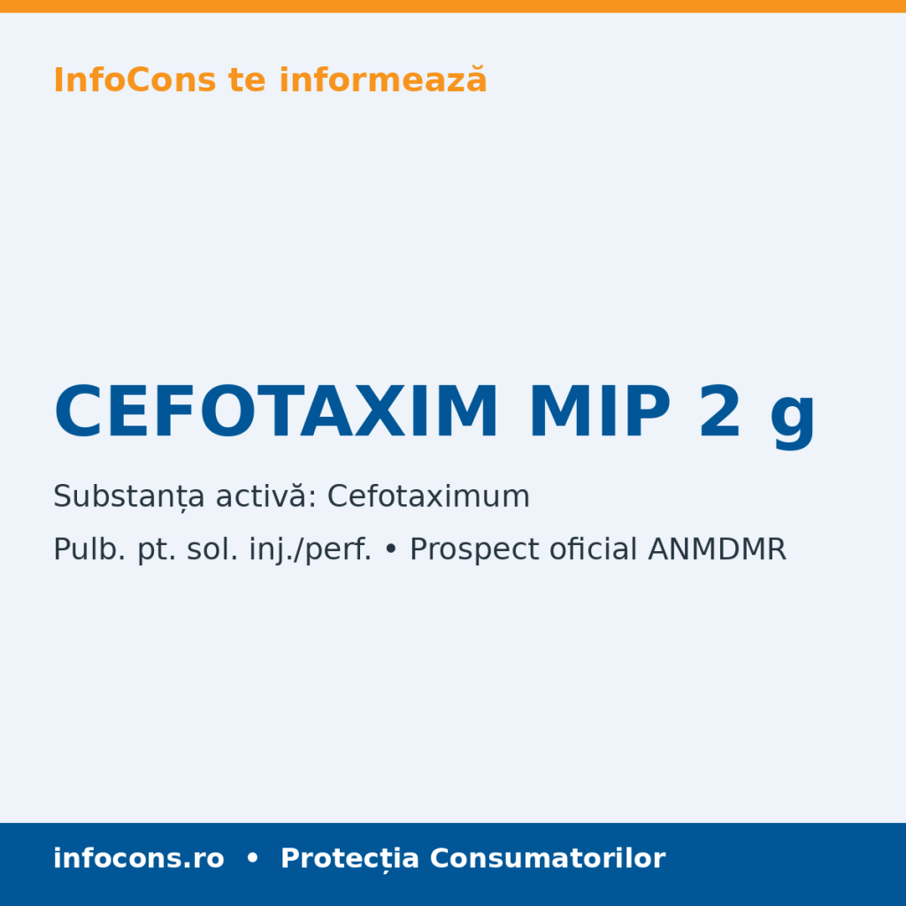 CEFOTAXIM MIP 2 g - Prospect Medical - InfoCons