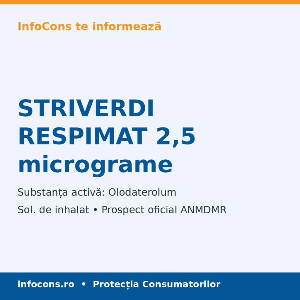 STRIVERDI RESPIMAT 2,5 micrograme - Prospect Medical - InfoCons