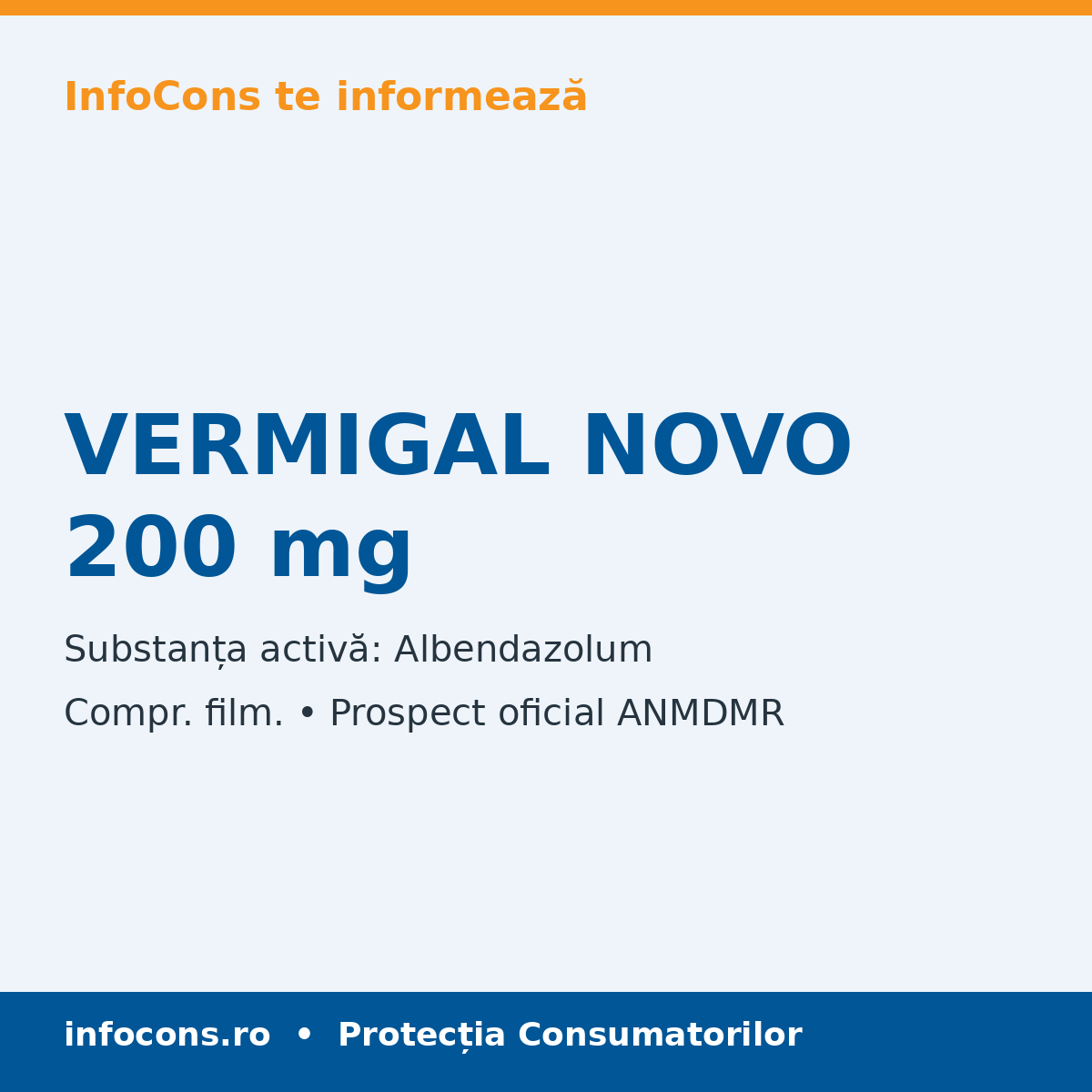VERMIGAL NOVO 200 mg - Prospect Medical - InfoCons