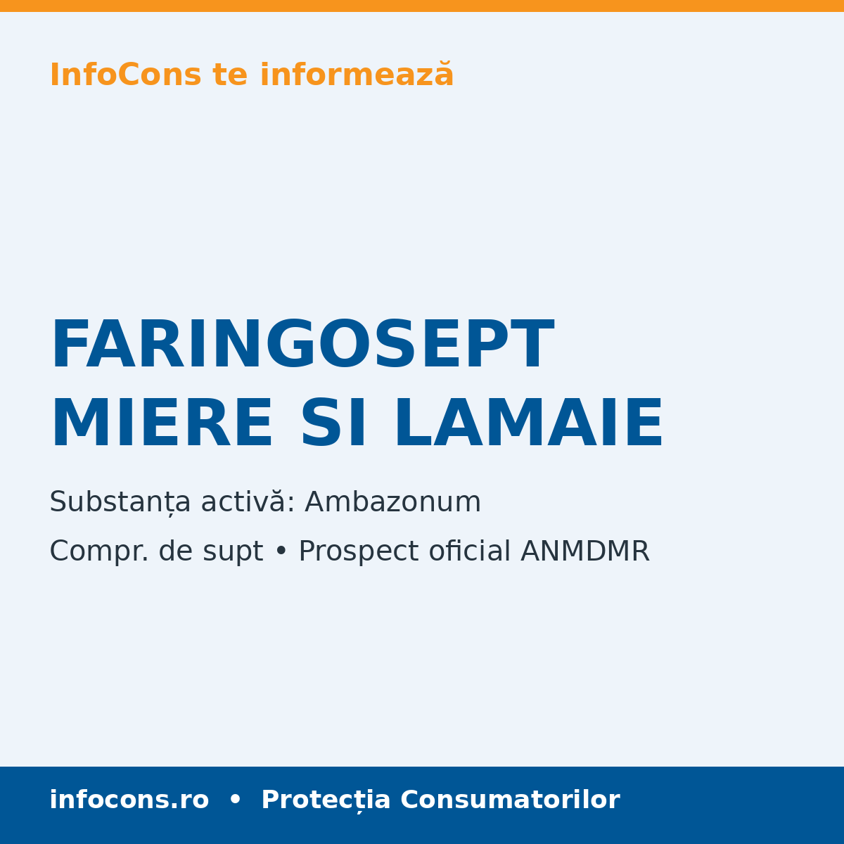 FARINGOSEPT MIERE SI LAMAIE - Prospect Medical - InfoCons