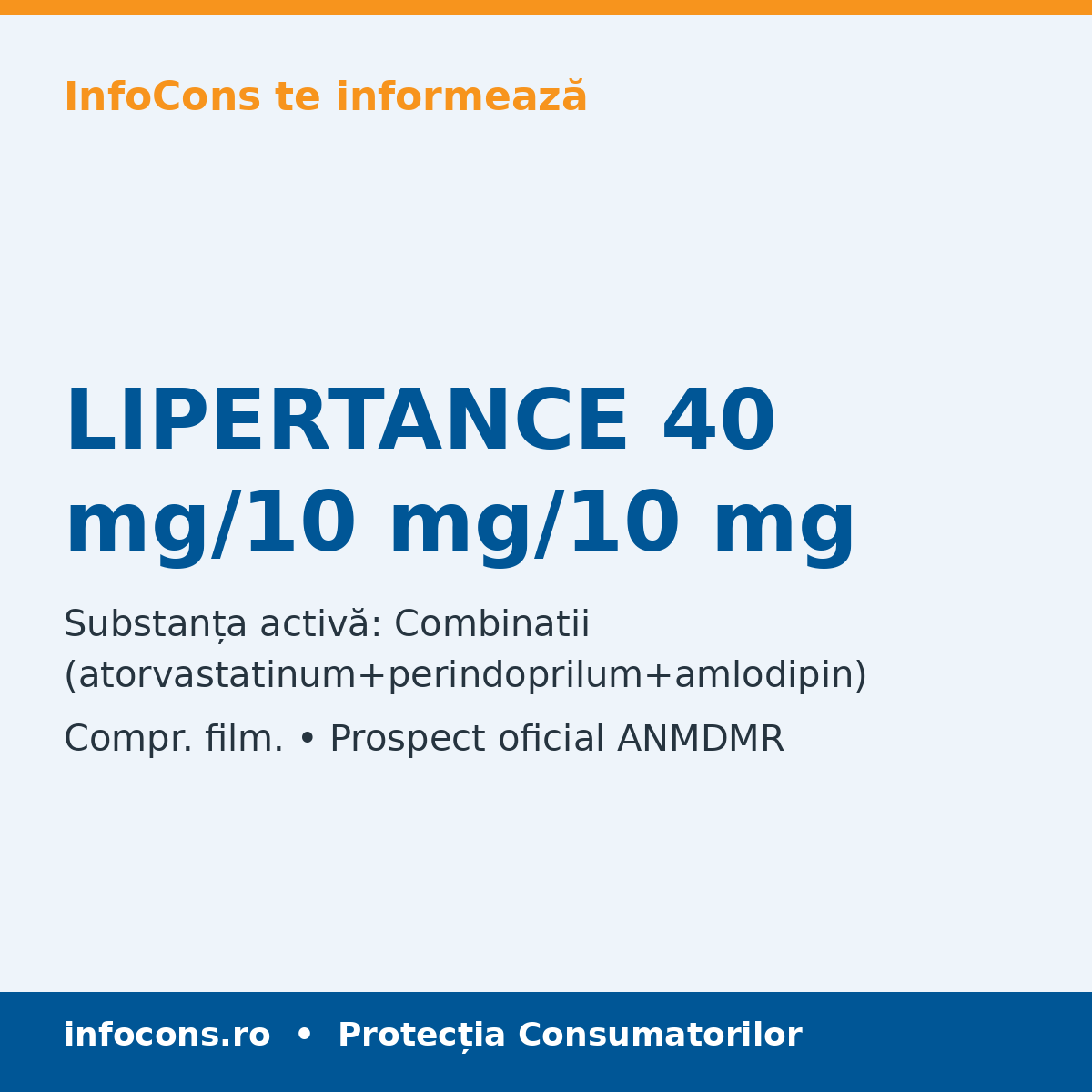 LIPERTANCE 40 mg/10 mg/10 mg - Prospect Medical - InfoCons