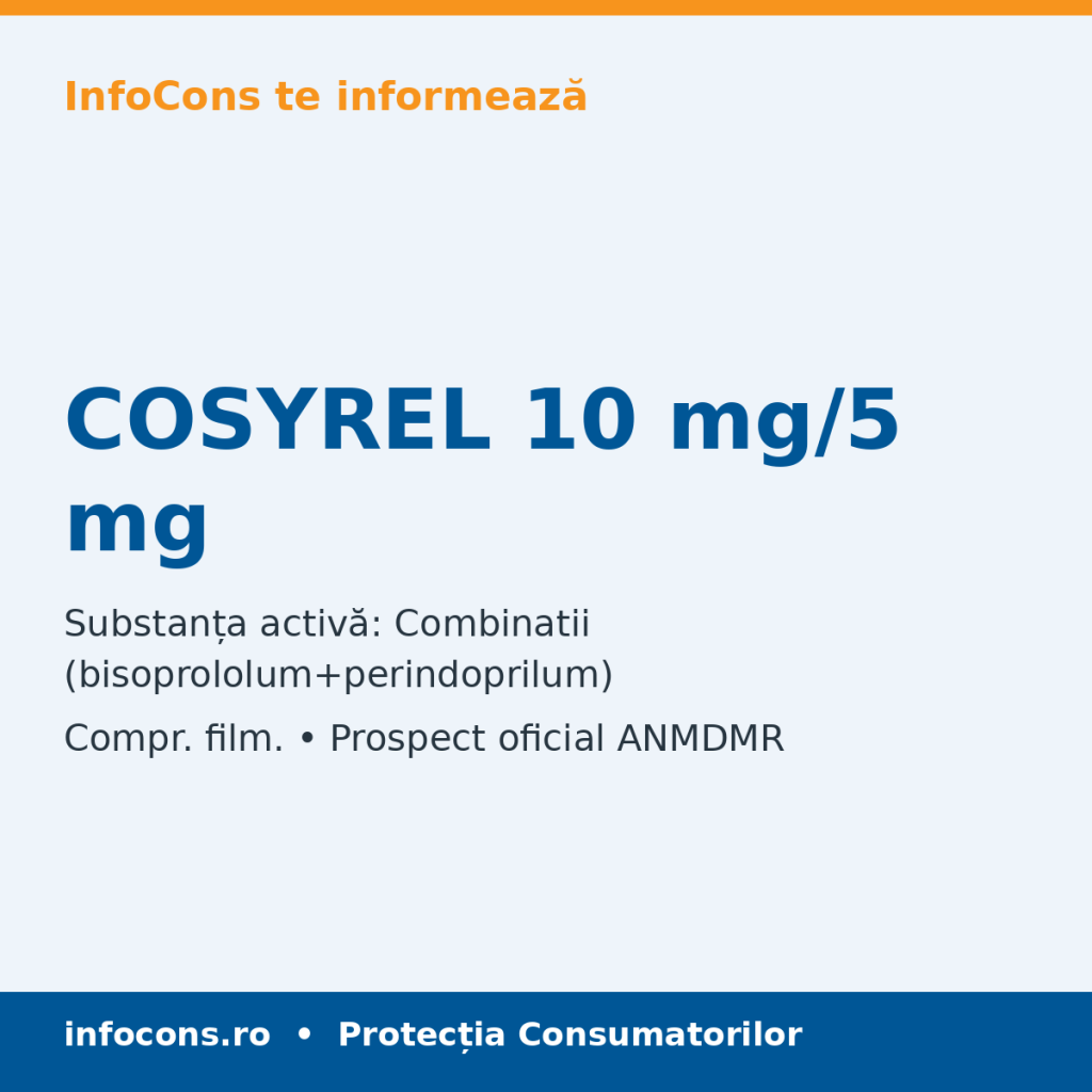 COSYREL 10 mg/5 mg - Prospect Medical - InfoCons