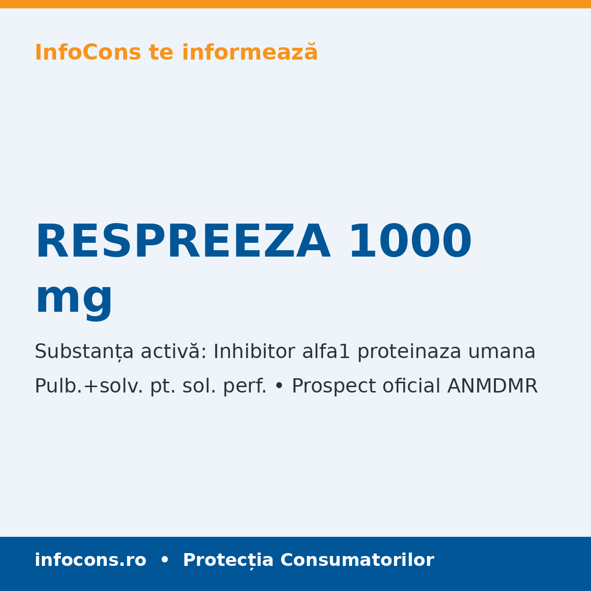 RESPREEZA 1000 mg - Prospect Medical - InfoCons