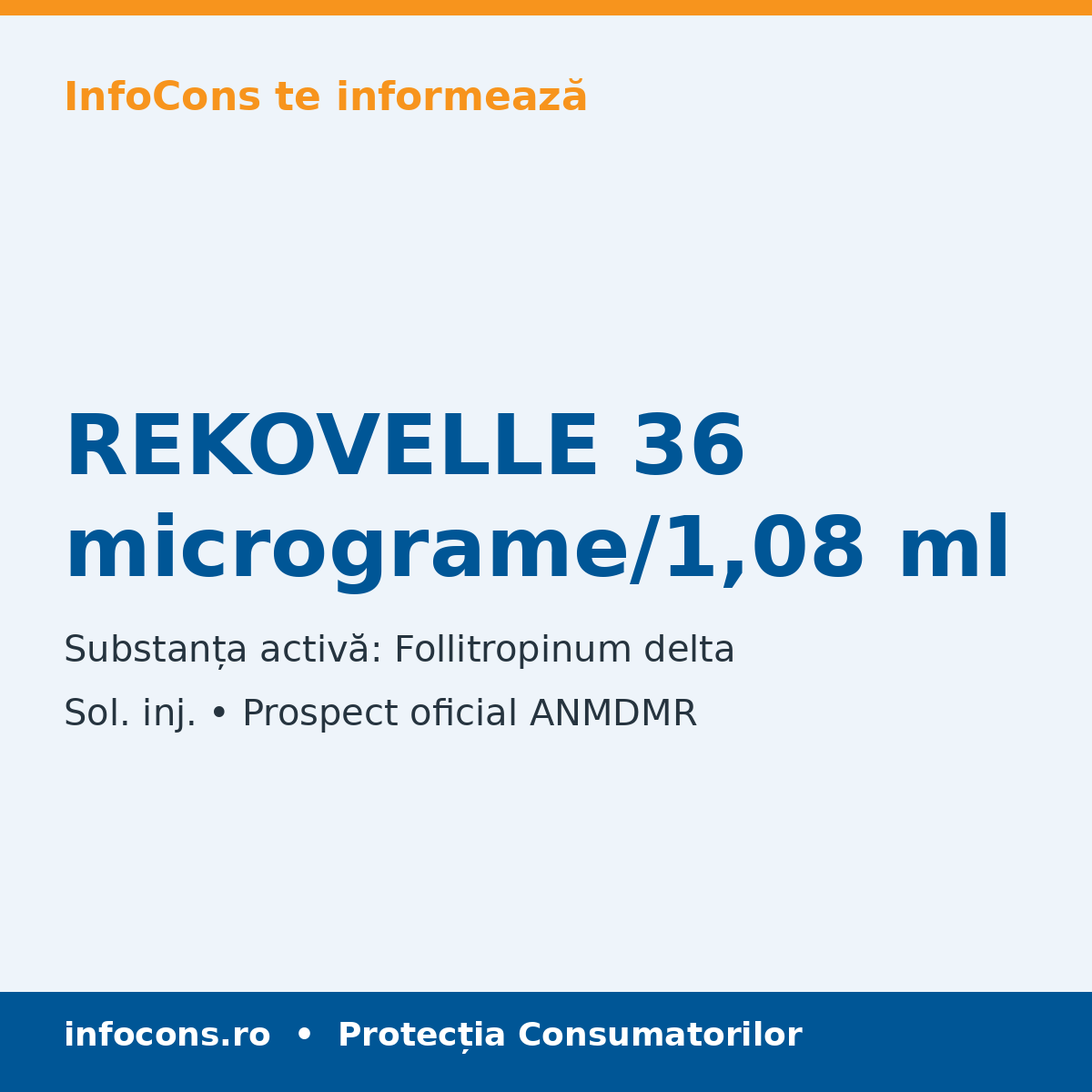 REKOVELLE 36 micrograme/1,08 ml - Prospect Medical - InfoCons