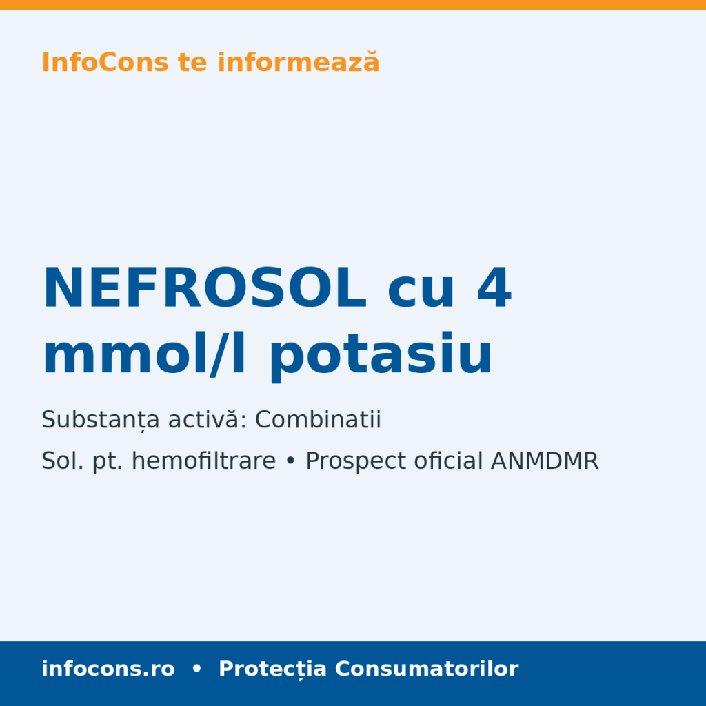 NEFROSOL cu 4 mmol/l potasiu - Prospect Medical - InfoCons
