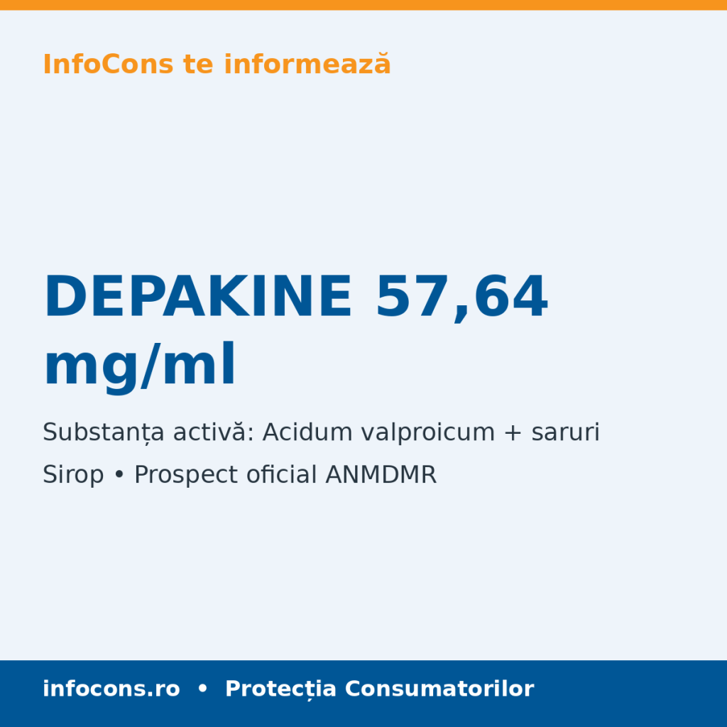 DEPAKINE 57,64 mg/ml - Prospect Medical - InfoCons