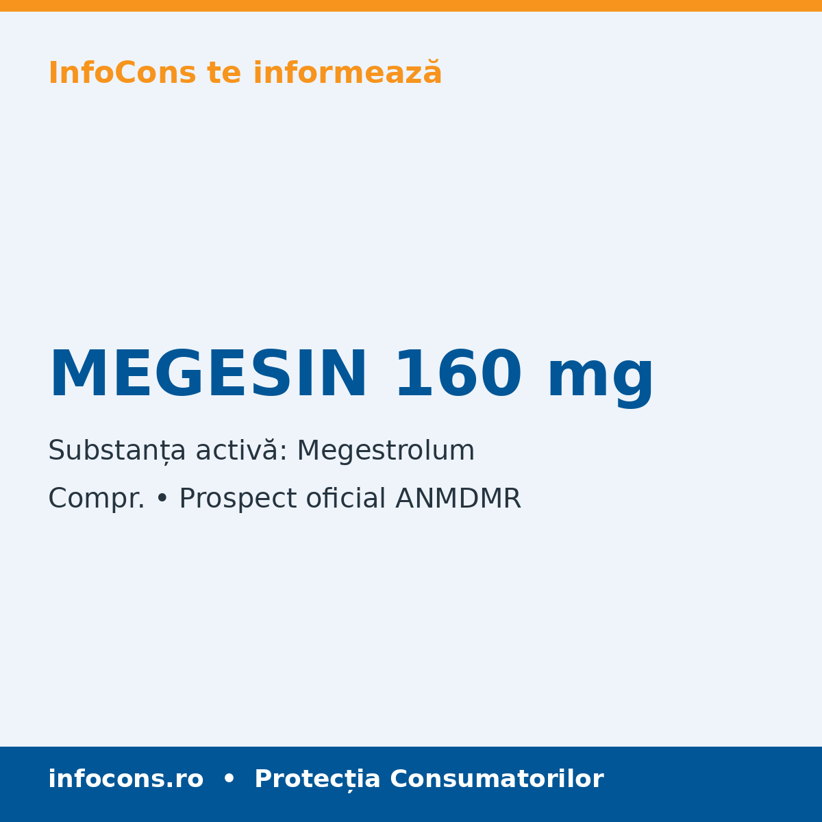 MEGESIN 160 mg - Prospect Medical - InfoCons