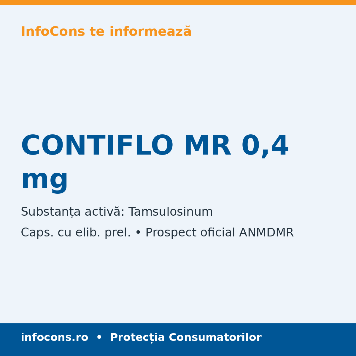 CONTIFLO MR 0,4 mg - Prospect Medical - InfoCons