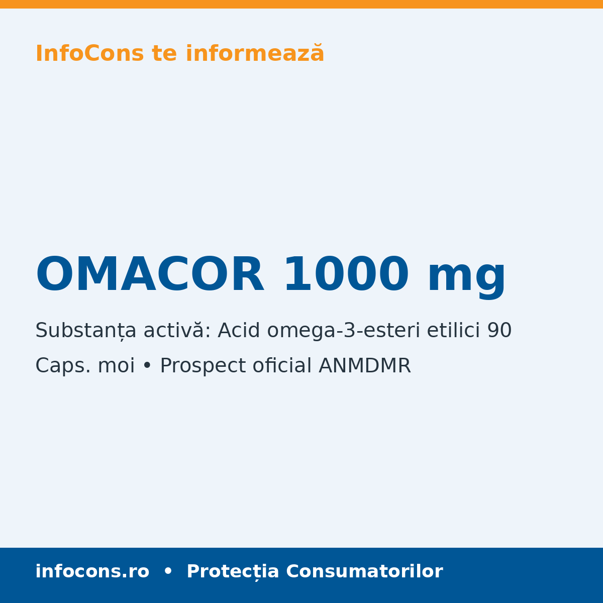 OMACOR 1000 mg - Prospect Medical - InfoCons