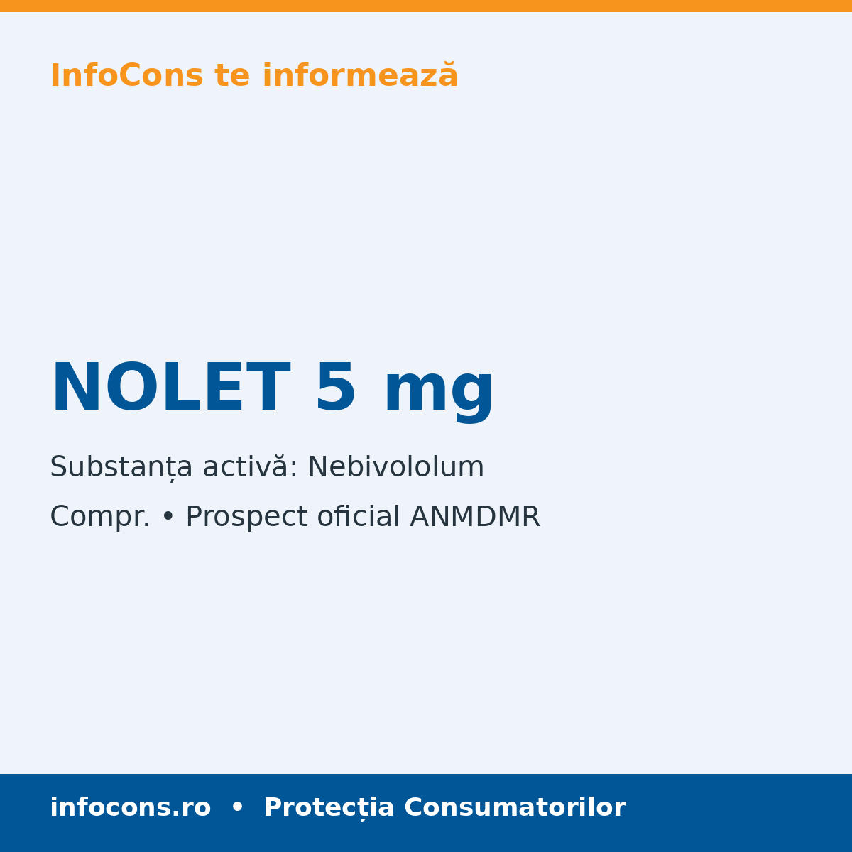 NOLET 5 mg - Prospect Medical - InfoCons